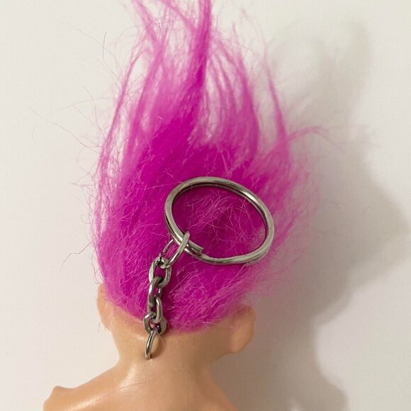 Vintage Troll Doll Keychain Made in Korea Collectible Toy - Picture 8 of 16